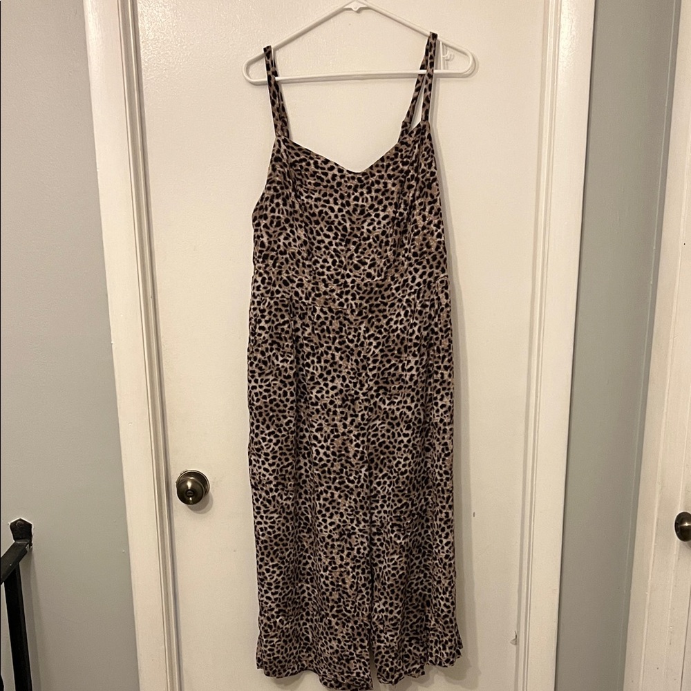 Leopard Print Jump Suit